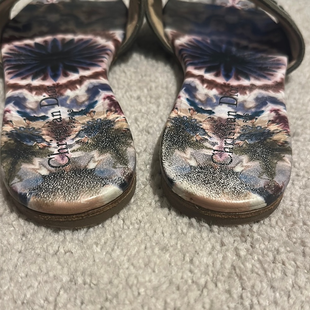 Dior Multicolor Slide Sandals - Picture 7 of 11